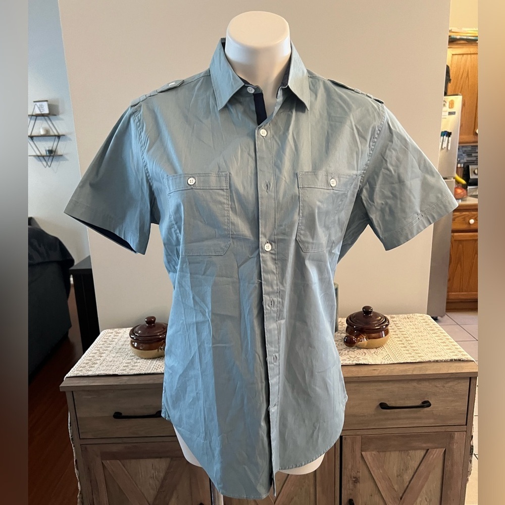 Paper denim & cloth advanced stretch slim fit mens shirt